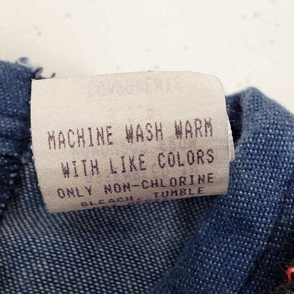 Buster Brown Girls Vintage Denim Romper Tapestry Vest Baby Size 3-6 Months - Picture 9 of 11